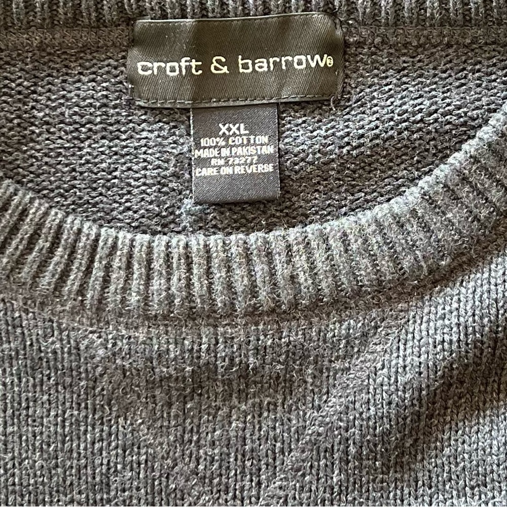 Croft & Barrow Dark Grey Knit Sweater, Size XXL - Picture 5 of 5